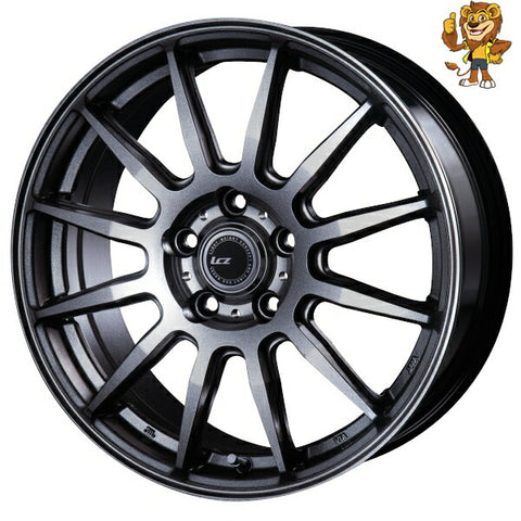 4本セット販売 インターミラノ INTER MILANO BEST LCZ 012 (MDG) 15inch 6.0J PCD：114.3/5 インセット：52 エルシージー 法人限定受取 ご注文前要在庫確認