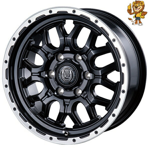 4本セット販売 インターミラノ INTER MILANO BEST MUD BAHN XR-800M (MBK/RP) 17inch 7.5J PCD：139.7/6 インセット：25 マッドバーン 法人限定受取 ご注文前要在庫確認