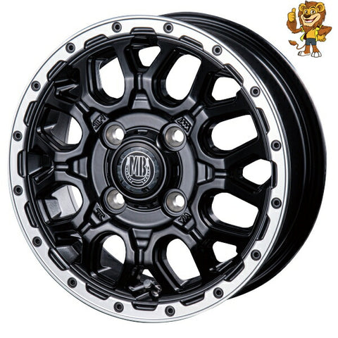 4本セット販売 インターミラノ INTER MILANO BEST MUD BAHN XR-800M (MBK/RP) 15inch 4.5J PCD：100/4 インセット：45 マッドバーン 法人限定受取 ご注文前要在庫確認