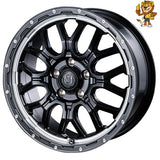 単品販売 インターミラノ INTER MILANO BEST MUD BAHN XR-800M (MBK/VP) 16inch 6.5J PCD：100/4 インセット：38 マッドバーン 法人限定受取 ご注文前要在庫確認