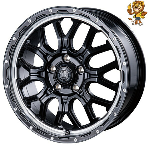 4本セット販売 インターミラノ INTER MILANO BEST MUD BAHN XR-800M (MBK/VP) 16inch 6.5J PCD：114.3/5 インセット：42 マッドバーン 法人限定受取 ご注文前要在庫確認