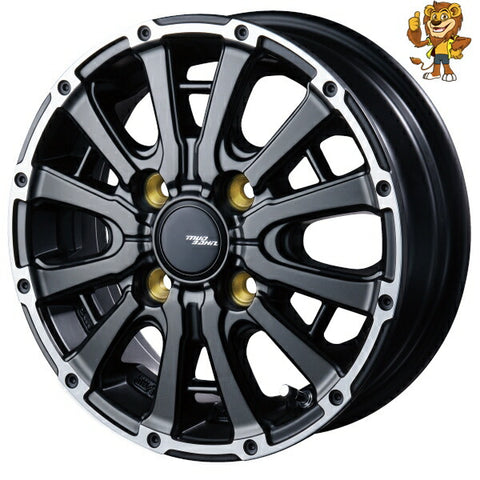 4本セット販売 インターミラノ INTER MILANO BEST MUD BAHN XR-600S (MBK/RP) 12inch 4.00B PCD：100/4 インセット：42 マッドバーン 法人限定受取 ご注文前要在庫確認