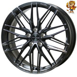 4本セット販売 ホットスタッフ HOT STUFF TRAFFICSTAR FORGED TSF-03 (BRSC) 20inch 8.5J PCD114.3/5H 38