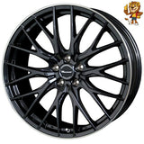 4本セット販売 ホットスタッフ HOT STUFF Precious HM-1 (MB/リムP) 19inch 8.0J PCD114.3/5H 35