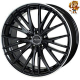 4本セット販売 ホットスタッフ HOT STUFF Precious AST M1 (BK/リムP) 18inch 7.0J PCD114.3/5H 55