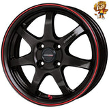 4本セット販売 ホットスタッフ HOT STUFF CROSS SPEED HYPER EDITION CR7 (GGM/R) 15inch 5.5J PCD100/4H 43