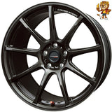 単品販売 ホットスタッフ HOT STUFF CROSS SPEED HYPER EDITION RS9 (GGM) 18inch 9.5J PCD114.3/5H 22