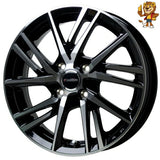 4本セット販売 ホットスタッフ HOT STUFF Laffite LW-06 (BK/P) 17inch 6.5J PCD100/4H 45