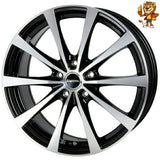 4本セット販売 ホットスタッフ HOT STUFF Laffite LE-03 (BK/P) 17inch 7.0J PCD100/5H 50