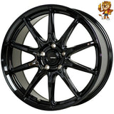 4本セット販売 ホットスタッフ HOT STUFF G.speed G05 (MBK) 16inch 6.5J PCD100/5H 48