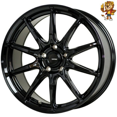 4本セット販売 ホットスタッフ HOT STUFF G.speed G05 (MBK) 17inch 7.0J PCD100/5H 55