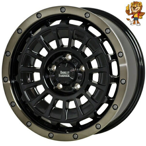 4本セット販売 ホットスタッフ HOT STUFF BARKLEY HARD-ROCK ROGAN (BK/BRC) 16inch 7.0J PCD114.3/5H 38