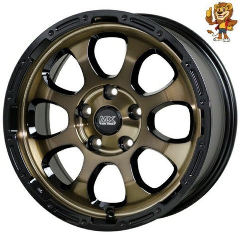 4本セット販売 ホットスタッフ HOT STUFF MAD CROSS GRACE (BRC/BK) 17inch 7.0J PCD：114.3/5H インセット：45 マッドクロス グレイス