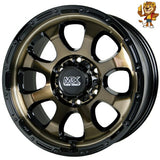 4本セット販売 ホットスタッフ HOT STUFF MAD CROSS GRACE (BRC/BK) 17inch 8.0J PCD139.7/6H 20