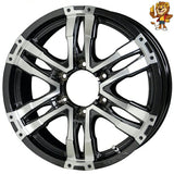 単品販売 ホットスタッフ HOT STUFF MAD CROSS WOLF (BK/FP) 17inch 7.5J PCD139.7/6H 28