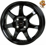 4本セット販売 ホットスタッフ HOT STUFF G.speed G03 (MBK) 14inch 5.5J PCD100/4H 45