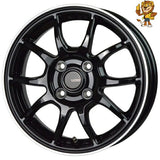 単品販売 ホットスタッフ HOT STUFF G.speed P06 (BK/リムP) 14inch 4.5J PCD：100/4H インセット：45 ジースピード P-06