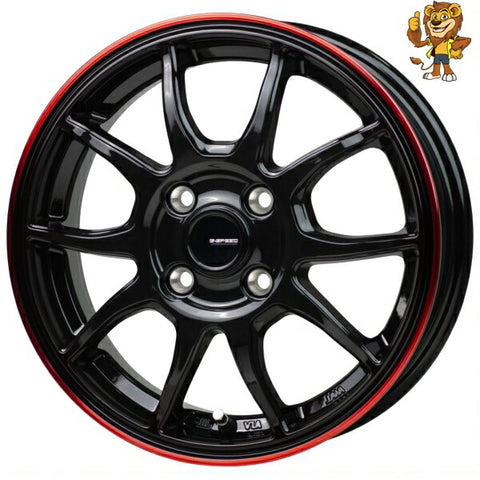 4本セット販売 ホットスタッフ HOT STUFF G.speed P06 (BK/RED) 15inch