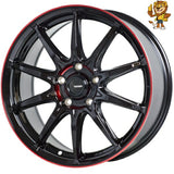 単品販売 ホットスタッフ HOT STUFF G.speed P05R (BK/RED) 17inch 7.0J PCD：100/5H インセット：55 ジースピード P-05R