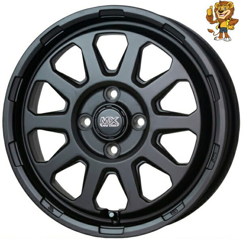 4本セット販売 ホットスタッフ HOT STUFF MAD CROSS RANGER (MTBK) 14inch 5.0J PCD：100/4H インセット：35 マッドクロス レンジャー