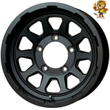 4本セット販売 ホットスタッフ HOT STUFF MAD CROSS RANGER (MTBK) 16inch 5.5J PCD：139.7/5H インセット：20 マッドクロス レンジャー