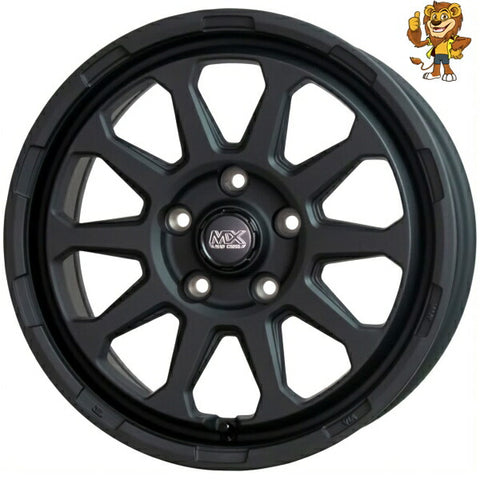 4本セット販売 ホットスタッフ HOT STUFF MAD CROSS RANGER (MTBK) 17inch 7.0J PCD：114.3/5H インセット：38 マッドクロス レンジャー