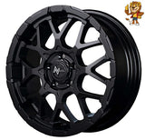 4本セット販売 マルカ　MID NITRO POWER M28 BULLET-S (SBK) 18inch 7.0J PCD:114.3/5H インセット:35 ナイトロパワー M28 バレット-S