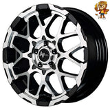 4本セット販売 マルカ　MID NITRO POWER M28 BULLET-S (BK/M) 18inch 7.0J PCD:114.3/5H インセット:42 ナイトロパワー M28 バレット-S