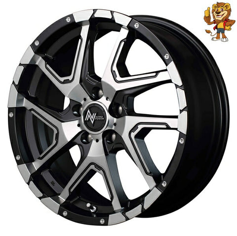 単品販売 マルカ　MID NITRO POWER DERINGER (SBP) 16inch 7.0J PCD:114.3/5H インセット:40 ナイトロパワー デリンジャー