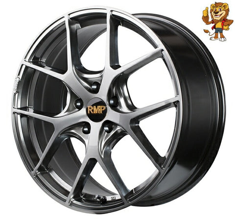 4本セット販売 マルカ　MID RMP 025F (HMC/B) 18inch 8.0J PCD:114.3/5H インセット:42 アールエムピー 025F