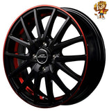 単品販売 マルカ　MID SCHNEIDER RX27 (BK/R&UCPO+R) 12inch 4.0J PCD:100/4H インセット:42 シュナイダー RX27