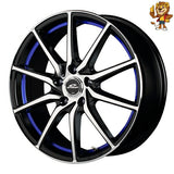 4本セット販売 マルカ　MID SCHNEIDER RX810 (BP/BLU) 17inch 7.0J PCD:100/5H インセット:50 シュナイダー RX810