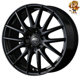 4本セット販売 マルカ　MID SCHNEIDER SQ27 (MBK) 17inch 7.0J PCD:114.3/5H インセット:48 シュナイダー SQ27