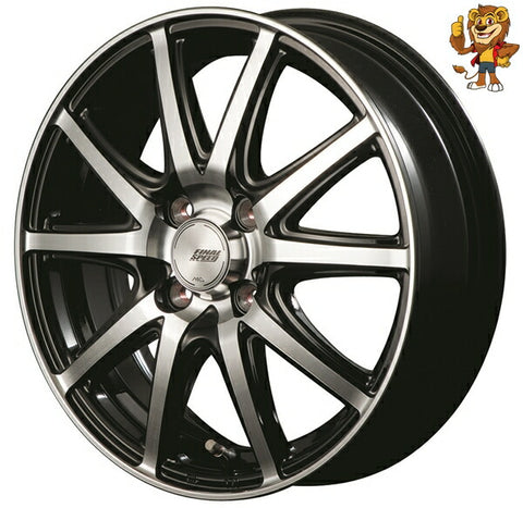 4本セット販売 マルカ　MID FINAL SPEED GRγ (BK/POL) 14inch 5.5J PCD:100/4H インセット:45 ファイナルスピード GRガンマ