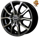 単品販売 マルカ　MID Euro SPEED D.C.52 (B1K) 13inch 4.0J PCD:100/4H インセット:43 ユーロスピード D.C.52