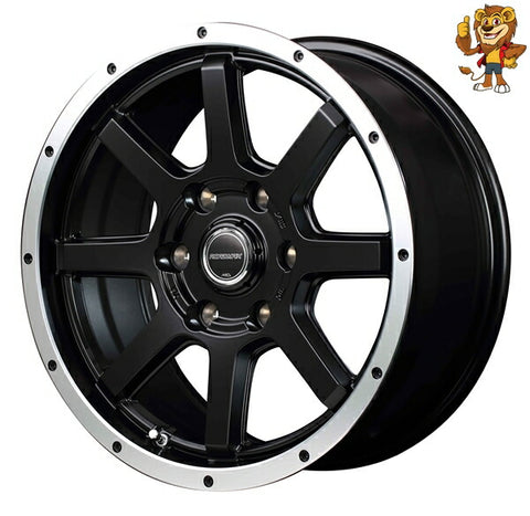 単品販売 マルカ　MID ROAD MAX WF-8 (SBK+FP) 15inch 6.0J PCD:139.7/6H インセット:33 ロードマックス WF-8