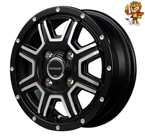 単品販売 マルカ　MID ROAD MAX WF-8 (SBK+DPFP) 12inch 4.0J PCD:100/4H インセット:42 ロードマックス WF-8