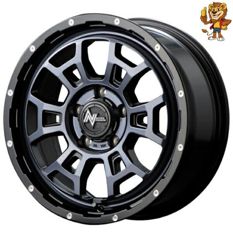 4本セット販売 マルカ　MID NITRO POWER H6 SLUG (BPBC) 16inch 7.0J PCD:114.3/5H インセット:40 ナイトロパワー H6 スラッグ