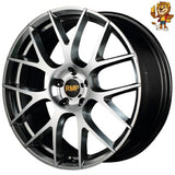 4本セット販売 マルカ　MID RMP 027F (HM/MC) 18inch 8.0J PCD:112/5H インセット:45 アールエムピー 027F