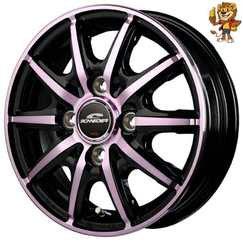 単品販売 マルカ　MID SCHNEIDER RX10-K (BP/PINK) 12inch 3.5J PCD:100/4H インセット:42 シュナイダー RX10-K