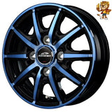 単品販売 マルカ　MID SCHNEIDER RX10-K (BP/BLUE) 12inch 3.5J PCD:100/4H インセット:42 シュナイダー RX10-K