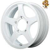 単品販売 マルカ　MID OFF PERFORMER RT-5N+II (WH) 16inch 5.5J PCD:139.7/5H インセット:22 オフパフォーマー RT-5N+II