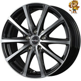 単品販売 マルカ　MID EUROSPEED V25 (BKP) 15inch 6.0J PCD:100/5H インセット:45 ユーロスピード V25