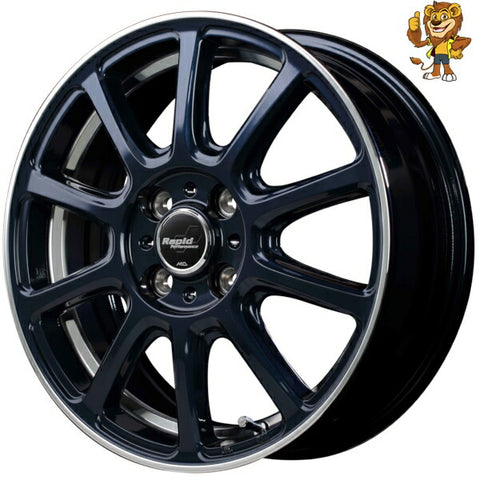 単品販売 マルカ　MID Rapid Performance ZX10 (ADB/R&UCP) 14inch 4.5J PCD:100/4H インセット:45 ラピッドパフォーマンス ZX10