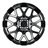 4本セット販売 マルカ　MID NITRO POWER M28 BULLET-KC (BK/M) 16inch 6.0J PCD:100/4H インセット:40 ナイトロパワー M28 バレット-KC