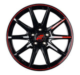 4本セット販売 マルカ　MID RMP RACING R25 (BKR) 18inch 9.5J PCD:114.3/5H インセット:12 アールエムピー レーシング R25