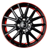 単品販売 マルカ　MID SCHNEIDER RX27 (BK/R&UCPO+R) 15inch 4.5J PCD:100/4H インセット:45 シュナイダー RX27