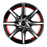 単品販売 マルカ　MID SCHNEIDER RX810 (BP/RED) 15inch 5.5J PCD:100/4H インセット:45 シュナイダー RX810