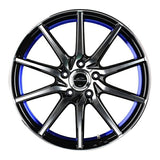 4本セット販売 マルカ　MID SCHNEIDER RX810 (BP/BLU) 17inch 7.0J PCD:100/5H インセット:50 シュナイダー RX810