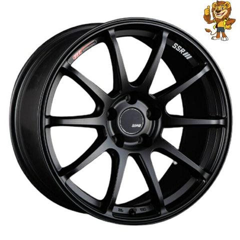 4本セット販売 エスエスアール SSR GTV02 (FBK) 17inch 7.0J PCD：114.3/5H インセット：50 フラットブラック 法人限定受取